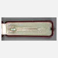 Reversnadel mit Edelopal und Diamanten111