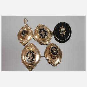 Konvolut Biedermeierschmuck