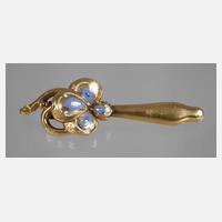 Blütenbrosche mit Emaille111