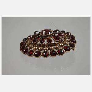 Brosche mit Granatbesatz