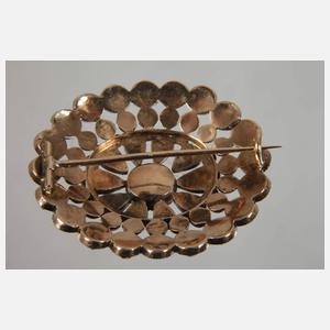 Brosche mit Granatbesatz