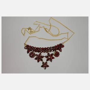 Collier und Armreif Granat