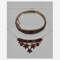 Collier und Armreif Granat111