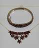 Collier und Armreif Granat