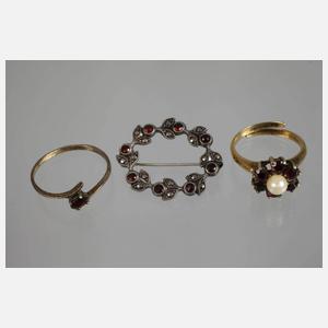 Konvolut Granatschmuck