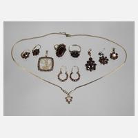 Konvolut Granatschmuck111