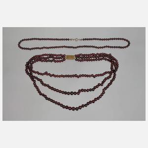 Konvolut Granatschmuck