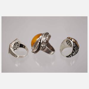 Konvolut Silberringe