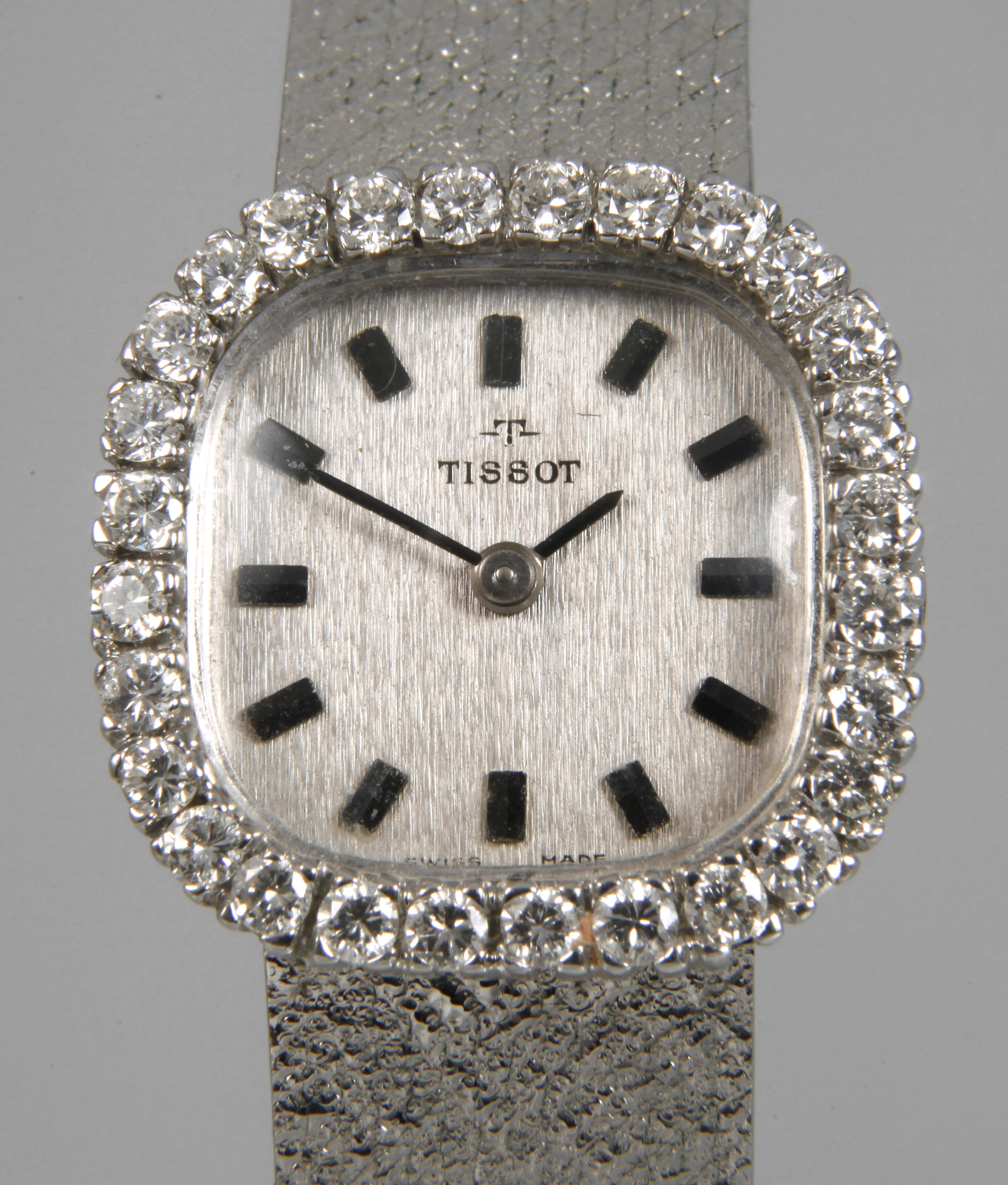 Tissot, Damenarmbanduhr mit Brillantbesatz