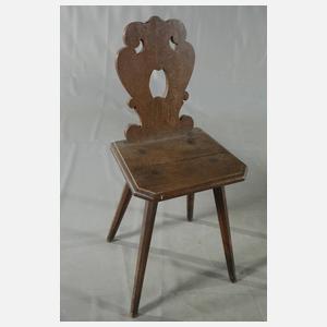 Tisch und vier Brettstühle