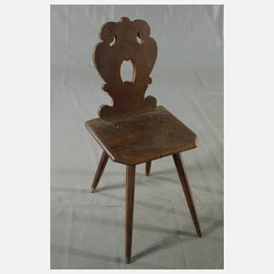 Tisch und vier Brettstühle