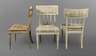 Drei gustavianische Stühle