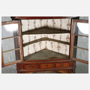 Eckvitrine Biedermeier