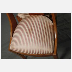Sechs Gondel-Stühle Biedermeier