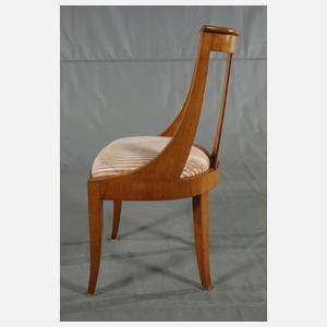 Sechs Gondel-Stühle Biedermeier