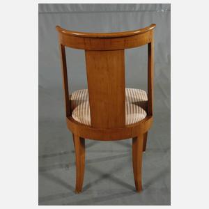 Sechs Gondel-Stühle Biedermeier
