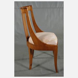 Sechs Gondel-Stühle Biedermeier