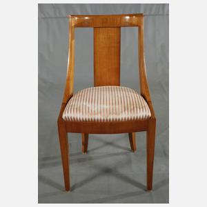 Sechs Gondel-Stühle Biedermeier