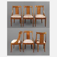 Sechs Gondel-Stühle Biedermeier111