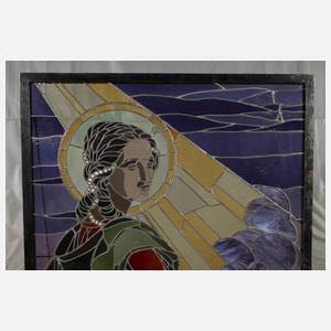 Großes Bleiglasfenster