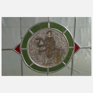 Paar Bleiglasfenster