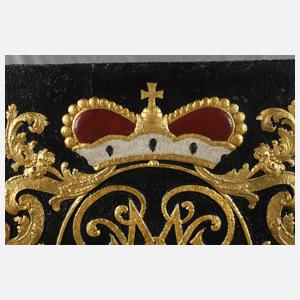 Übergroße höfische Kaminplatte