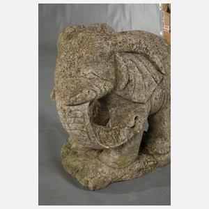 Gartenskulptur Elefant