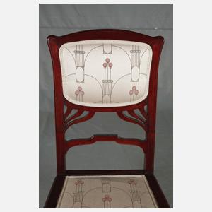 Vier Stühle Jugendstil