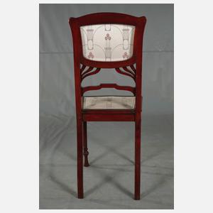 Vier Stühle Jugendstil