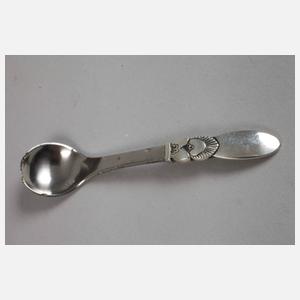 Silber Salznapf mit Löffel Georg Jensen
