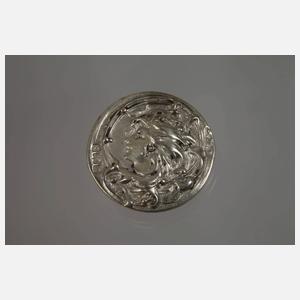 Silber sechs Knöpfe Jugendstil