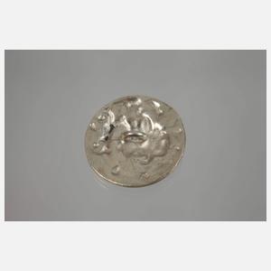 Silber sechs Knöpfe Jugendstil