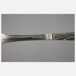 Silber sechs Kaffeelöffel Peter Behrens