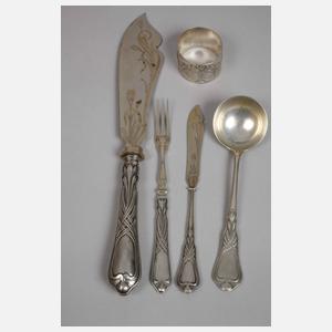 Acht Besteckteile Herbstzeitlose