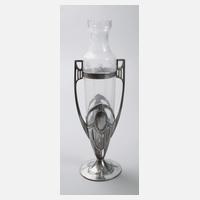 WMF Geislingen Vase mit Metallmontierung111