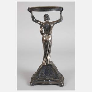 Figürlicher Tafelaufsatz Zinn
