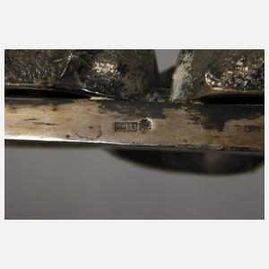 Große Jardiniere Kastaniendekor