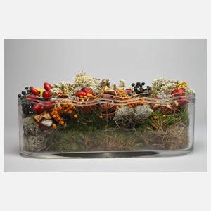 Große Jardiniere Kastaniendekor