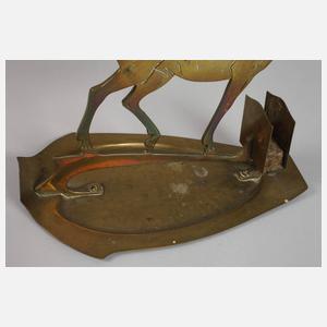 Figürlicher Tischleuchter mit Hirsch