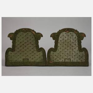 Paar Buchstützen Eisenguss