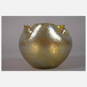 Loetz Wwe. Vase mit gekniffenem Rand