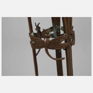 Jugendstilvase mit Bronzemontierung
