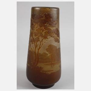 Émile Gallé Vase Landschaftsdekor
