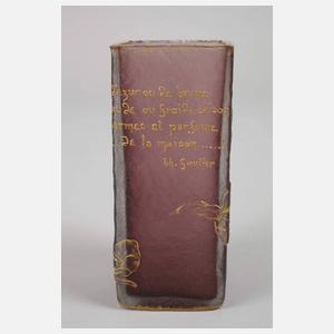 Kleine Ätzglasvase Daum Nancy