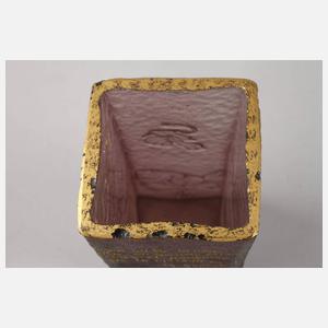 Kleine Ätzglasvase Daum Nancy