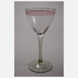 Acht Weingläser Jugendstil