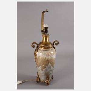 Sévres Lampenfuß mit Messingmontur Jugendstil