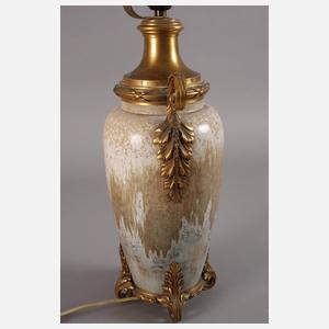 Sévres Lampenfuß mit Messingmontur Jugendstil