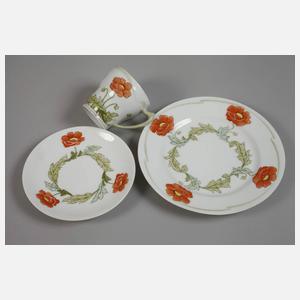 Kaffeegedeck und Zuckerdose Jugendstil