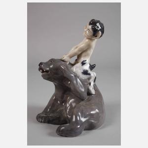 Kopenhagen "Faun, einen Bär neckend"